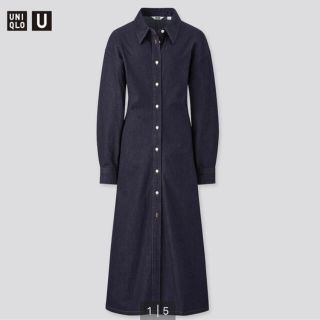 ユニクロ(UNIQLO)のユニクロユー　ロングシャツワンピース　ユニクロ　UNIQLO(ロングワンピース/マキシワンピース)