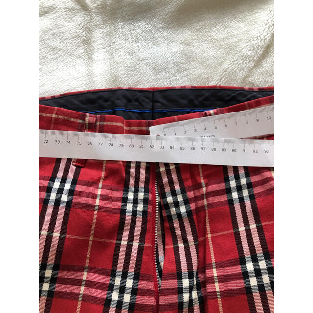 BURBERRY BLUE LABEL(バーバリーブルーレーベル)の広島マツケン様専用✩.*˚男性用ボトムス 赤 メンズのパンツ(スラックス)の商品写真