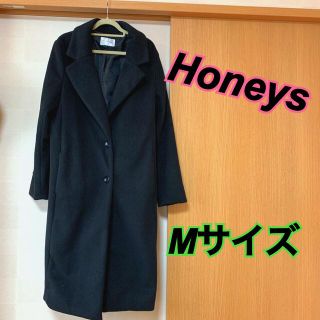 ハニーズ(HONEYS)の処分★美品★Honeys★オーバーサイズ★チェスターコート★黒★ロングコート★M(チェスターコート)