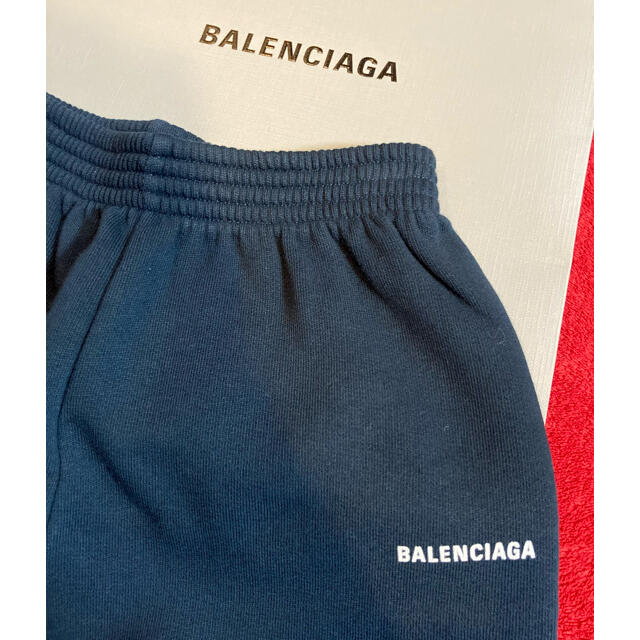 Balenciaga(バレンシアガ)の【定価29,700円】バレンシアガ　キッズ　スウェット　ズボン　ネイビー　 キッズ/ベビー/マタニティのキッズ服男の子用(90cm~)(パンツ/スパッツ)の商品写真