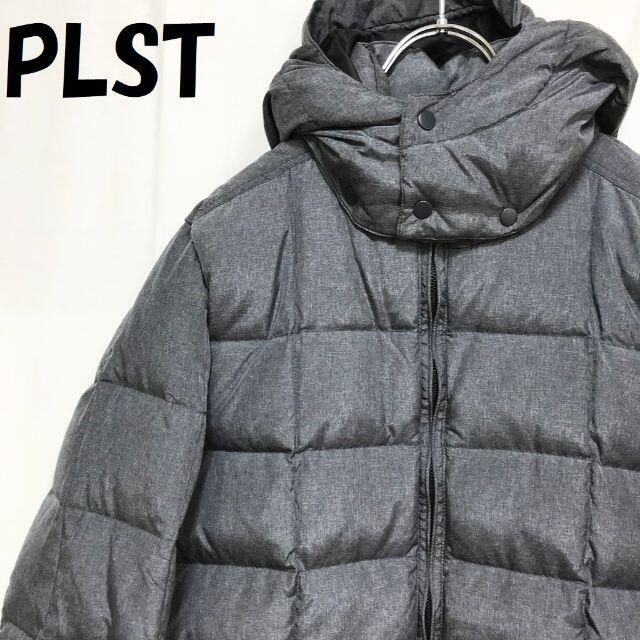 PLST - 【人気】プラステ ダウンジャケット フード付き グレー サイズM