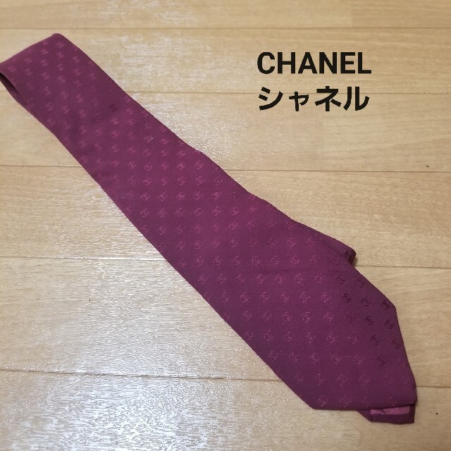 CHANEL(シャネル)のCHANEL　シルクネクタイ　難あり メンズのファッション小物(ネクタイ)の商品写真