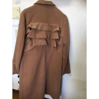 バースデーバッシュ(BIRTHDAY BASH)の♡本日限定お値下♡tocco closet フリル コート♡ベージュブラウン♡(ロングコート)