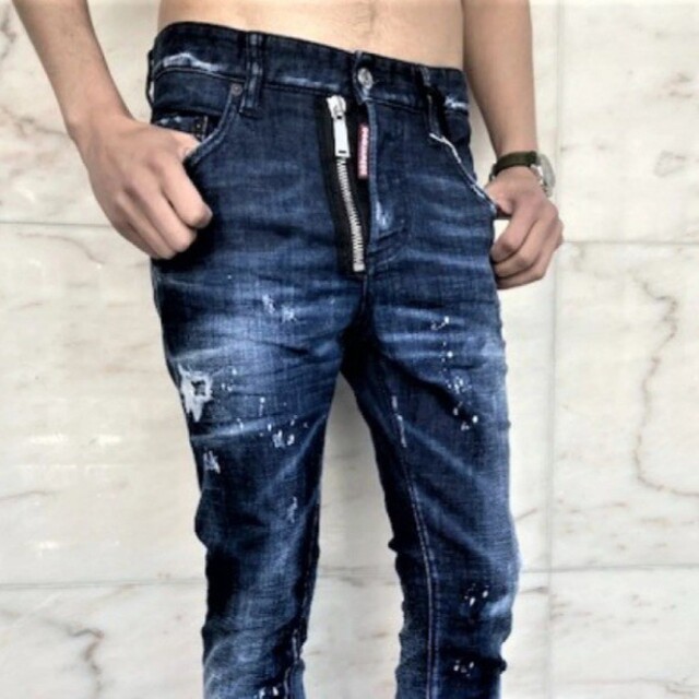 大注目】 DSQUARED2 10万円 Dsquared2 ディースクエアード ストレッチ