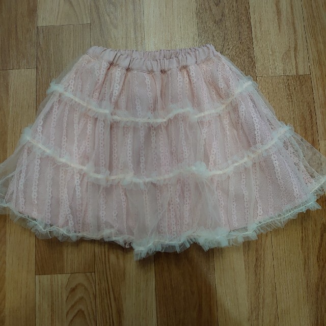 mezzo piano(メゾピアノ)のmezzo piano チュールスカート 130 キッズ/ベビー/マタニティのキッズ服女の子用(90cm~)(スカート)の商品写真