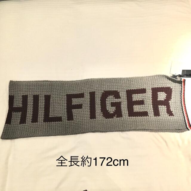 TOMMY HILFIGER(トミーヒルフィガー)の【50%引！】トミーヒルフィガーロゴマフラー★グレー★新品残2 メンズのファッション小物(マフラー)の商品写真