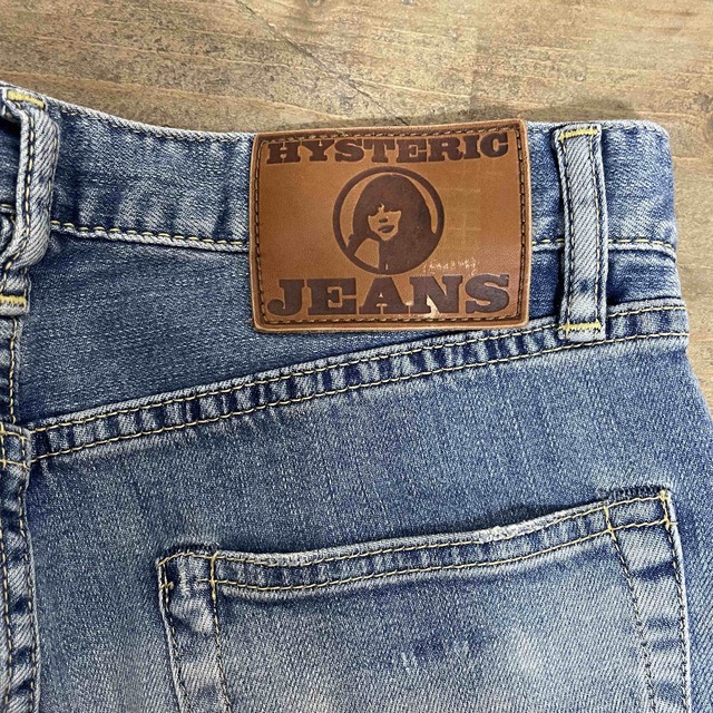 HYSTERIC GLAMOUR(ヒステリックグラマー)のヒステリックグラマー スタッズ ストレッチスキニー デニムパンツ XS レディースのパンツ(デニム/ジーンズ)の商品写真