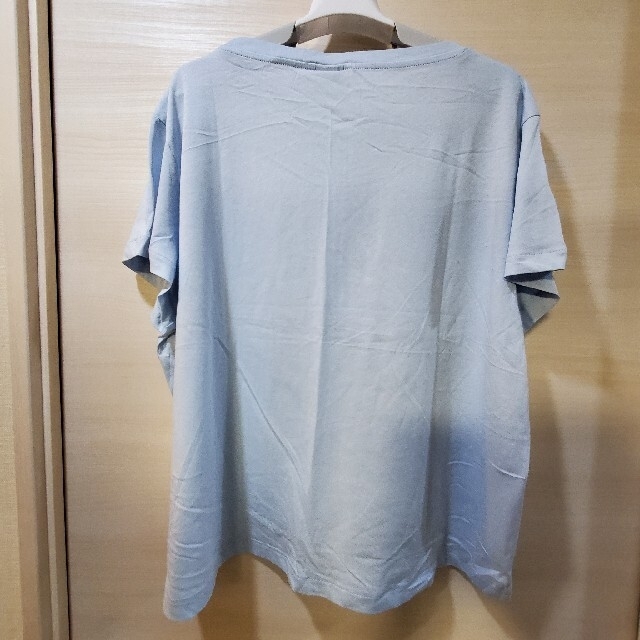 H&M(エイチアンドエム)の【H＆M】ベーシックTシャツ XL 3枚セット ブラック ピンク ブルー レディースのトップス(Tシャツ(半袖/袖なし))の商品写真