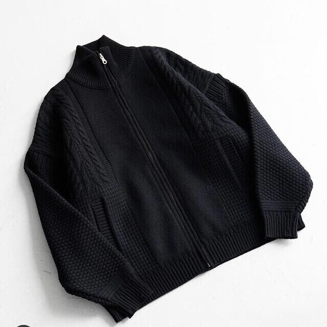 YASHIKI / Akane Knit Blouson 21AW 新品 メンズのトップス(カーディガン)の商品写真