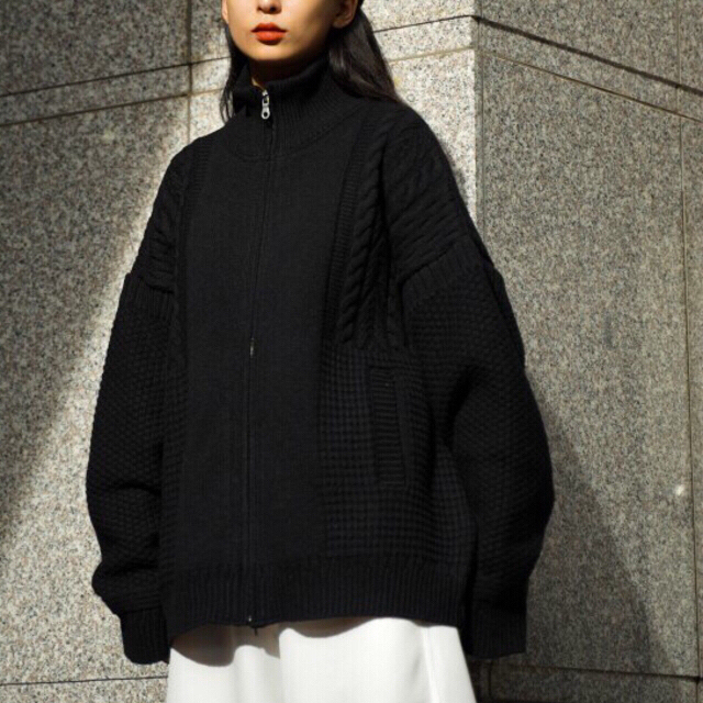 YASHIKI / Akane Knit Blouson 21AW 新品 メンズのトップス(カーディガン)の商品写真