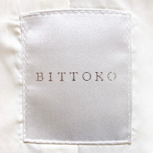 テーラードジャケット BITTOKO (ビットコ) ラメ リボン ボタン レディースのジャケット/アウター(テーラードジャケット)の商品写真