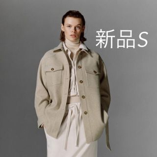 ザラ(ZARA)のZARA ベージュ シャツアウター S(チェスターコート)