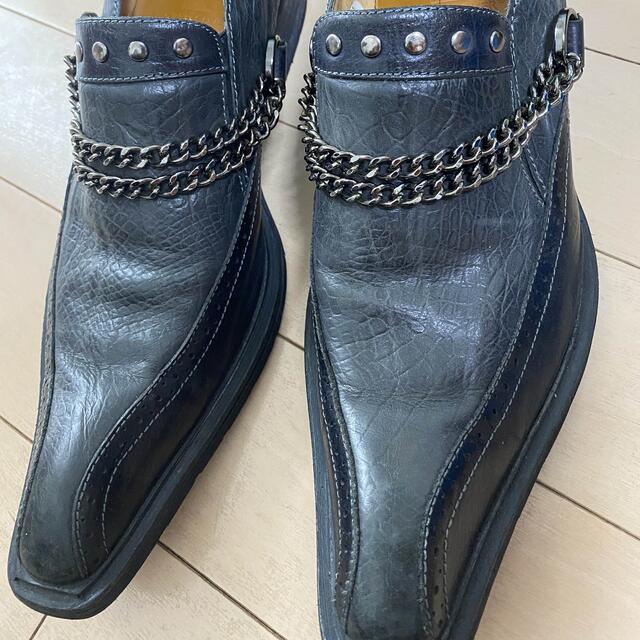 JOHN LAWRENCE SULLIVAN(ジョンローレンスサリバン)のRed cover ブーツ　革靴　ヒール　チェルシー　ウエスタン　チェーン メンズの靴/シューズ(ドレス/ビジネス)の商品写真