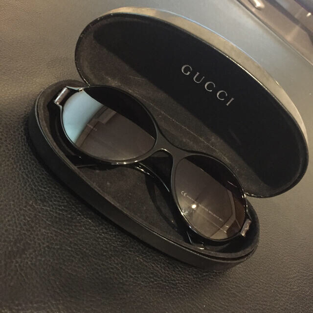 低価正規品 GUCCI 金属バックル サングラスケース付 HYDE kqyV8