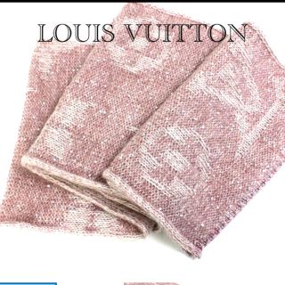 ルイヴィトン(LOUIS VUITTON)の正規品 極美品 ルイヴィトン エシャルプ モノグラム グリッター マフラー(マフラー/ショール)