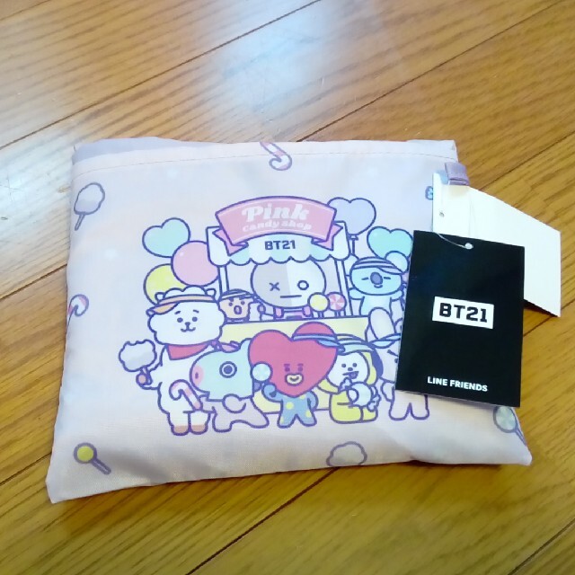 防弾少年団(BTS)(ボウダンショウネンダン)のるいたま様専用　BT21  エコバック　レジカゴサイズ レディースのバッグ(エコバッグ)の商品写真