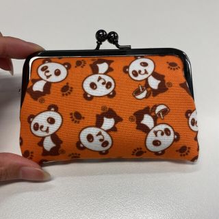 がま口財布　ポーチ　パンダ(キャラクターグッズ)