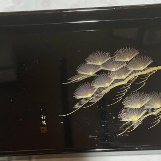 黒漆お盆(テーブル用品)