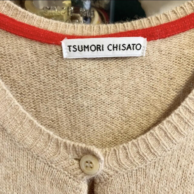 TSUMORI CHISATO(ツモリチサト)のカーディガン　サイドボタン毛　カシミヤ レディースのトップス(カーディガン)の商品写真