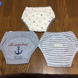 ニシマツヤ(西松屋)の新品】トレーニングパンツ ３枚組 90サイズ(トレーニングパンツ)