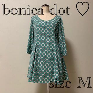 ボニカドット(bonica dot)のbonica dot ♡ ワンピース　size M(ひざ丈ワンピース)