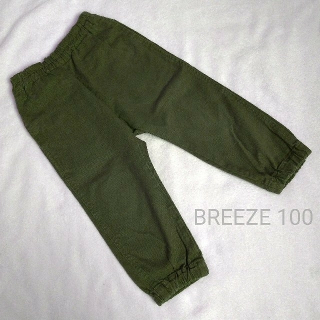 BREEZE(ブリーズ)のBREEZE ブリーズ カーキ色 黒色 パンツ 100 2本 キッズ/ベビー/マタニティのキッズ服男の子用(90cm~)(パンツ/スパッツ)の商品写真