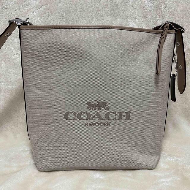 COACH ショルダーバッグ ヴァル ダッフル シルバー/ナチュラル