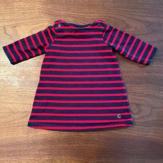 プチバトー(PETIT BATEAU)のプチバトー　petit bateau ワンピース　67cm 6m(ワンピース)