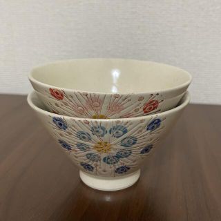 送料込み！ 泰山 ~ 花水木柄 有田焼 茶碗 ~