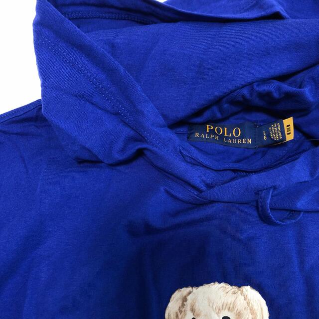 POLO RALPH LAUREN(ポロラルフローレン)のラルフローレン メンズポロベアフーデットTシャツ ブルー US/L メンズのトップス(Tシャツ/カットソー(七分/長袖))の商品写真