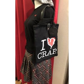 ヴィヴィアンウエストウッド(Vivienne Westwood)のウタ様本日限定！ヴィヴィアンI LOVE CRAPハートトートバッグ黒二階堂林檎(トートバッグ)