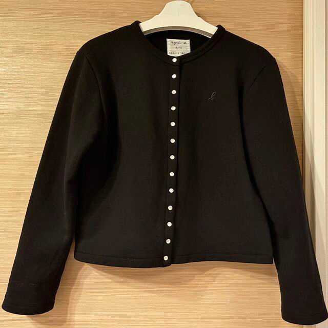 agnes b. pour ADAM ET ROPE'】カーディガン(黒) agenciajkr.com.br