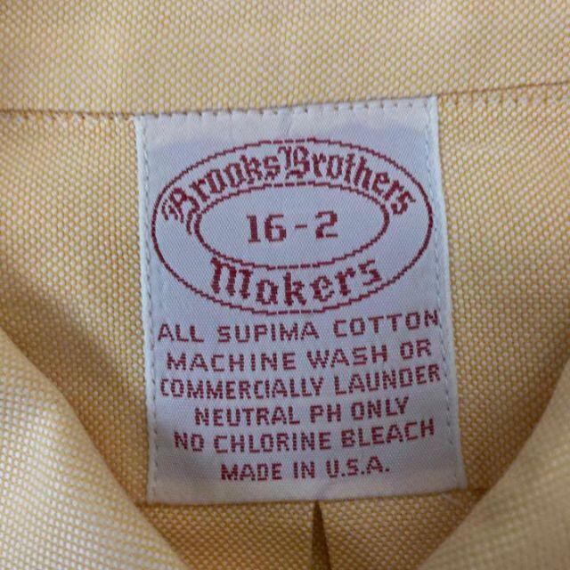 Brooks Brothers(ブルックスブラザース)のUSA製　Brooks Brothers  長袖シャツ　BD オーバーサイズ　黄 メンズのトップス(シャツ)の商品写真