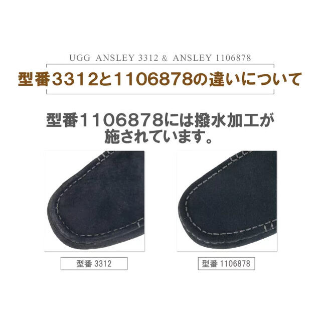 UGG(アグ)の新品　正規品　ugg アンスレー　スレート　24cm 1106878 撥水 レディースの靴/シューズ(スリッポン/モカシン)の商品写真