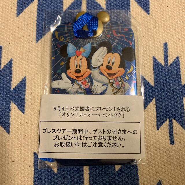 Disney(ディズニー)のディズニーシー　5周年　オーナメントタグ エンタメ/ホビーのコレクション(ノベルティグッズ)の商品写真