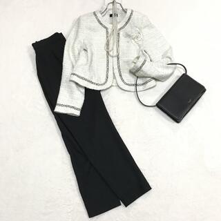 ガール(GIRL)のone-shine様専用ガールジャケットパンツセレモニースーツ クリームブラック(スーツ)