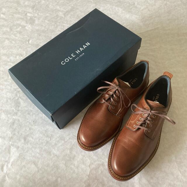 新品未使用 COLE HAAN コールハーン タイラー プレーントゥ 10M 茶