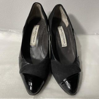 バレンシアガ 黒革 パンプス clinicacampinas.com.br