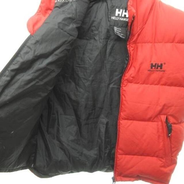 HELLY HANSEN(ヘリーハンセン)のヘリーハンセン ダウンベスト ジャケット ロゴ ジップアップ 赤 S メンズのジャケット/アウター(ダウンベスト)の商品写真