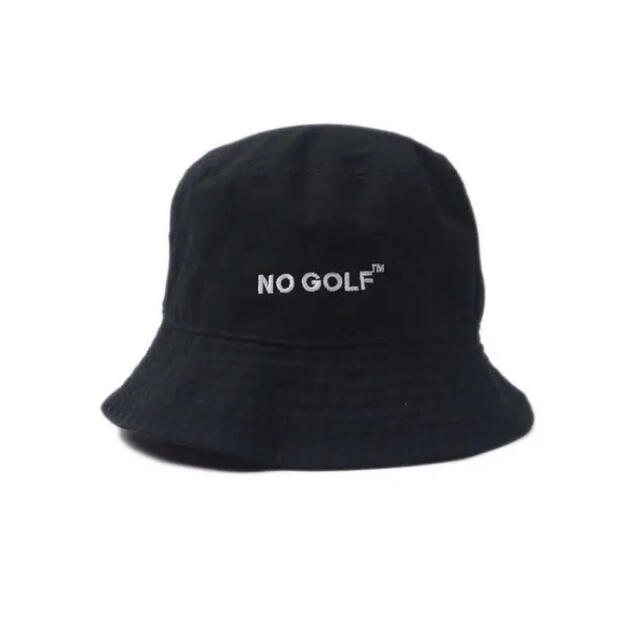 バケットハット　黒　NO GOLF NO COFFEE x CLUBHAUS メンズの帽子(ハット)の商品写真