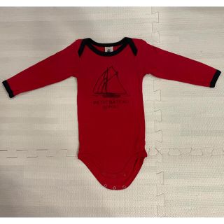 プチバトー(PETIT BATEAU)のプチバトー ボディ肌着 12m 74cm(ロンパース)