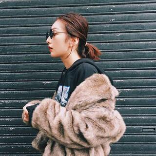 moussy - SHORT FAKE FUR COAT moussyの通販 by chon's shop ...