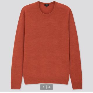 ユニクロ(UNIQLO)のユニクロ　エクストラファインメリノクルーネックセーター　XL(ニット/セーター)