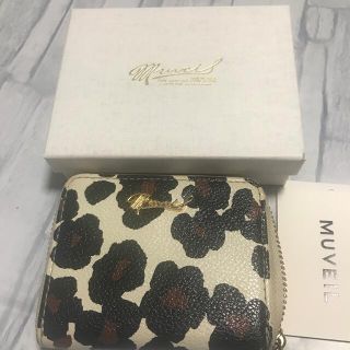 ミュベールワーク(MUVEIL WORK)のミュベール ミニ財布 レオパ花(財布)