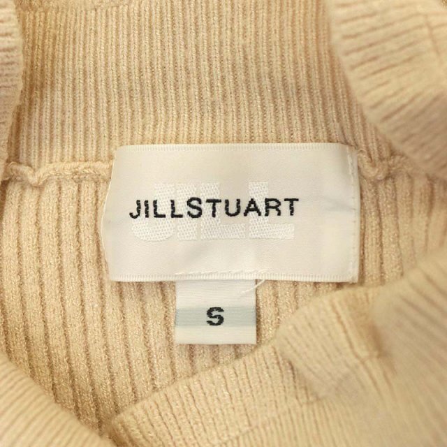 JILL by JILLSTUART(ジルバイジルスチュアート)のジルバイジルスチュアート 19SS リブニット セーター 長袖 S ベージュ レディースのトップス(ニット/セーター)の商品写真