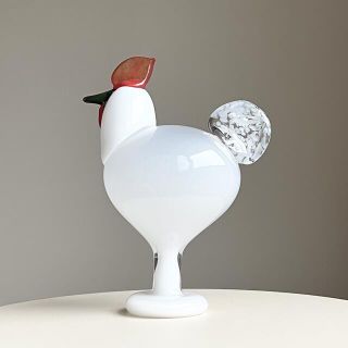 イッタラ(iittala)のAapiskukko White Rooster 2001年 イッタラ バード(置物)