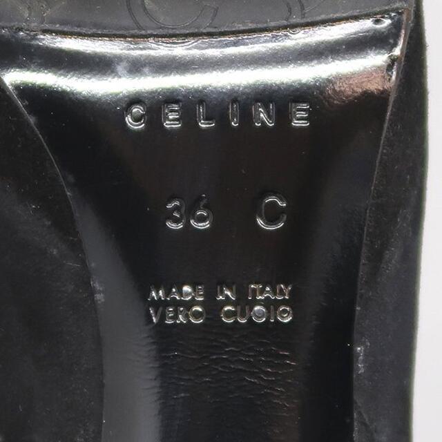 CELINE セリーヌ スエード 黒 ロングブーツ VERO CUOIO 36C 6