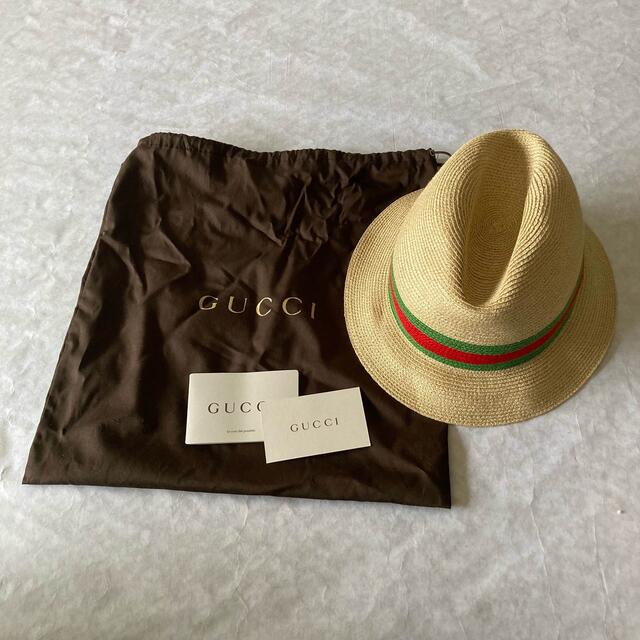 らいました Gucci 未使用◇GUCCI◇麦わら帽子 ストローハットの通販 by nasa｜グッチならラクマ クマパック 