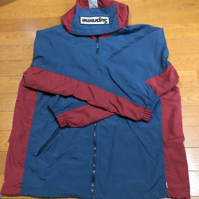 SUPREME 2-Tone Zip Up Jacket Navy L