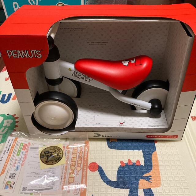 SNOOPY(スヌーピー)のD-bike mini  PEANAUTS キッズ/ベビー/マタニティの外出/移動用品(三輪車)の商品写真